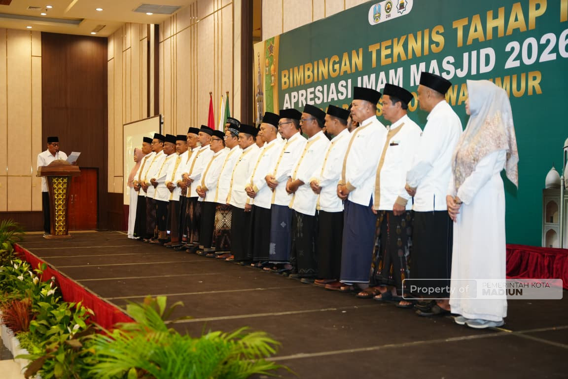 Pemkot Perkuat Sinergi dengan DMI, K.H Mas’ud Yahya Kembali Pimpin DMI Kota Madiun