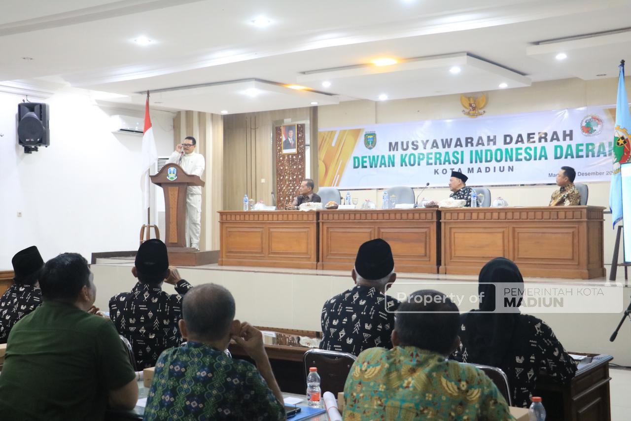 Buka Musda Dekopinda, Wali Kota Madiun Dorong Koperasi Jadi Motor Penggerak Ekonomi Daerah