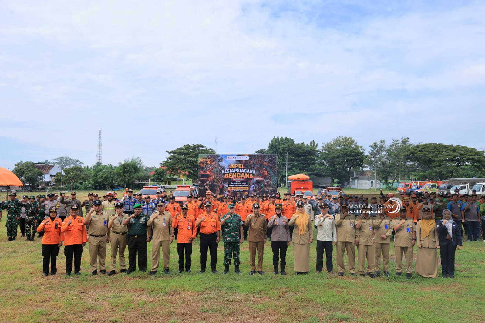 Apel Kesiapsiagaan Bencana 2026, Pemkot Madiun Perkuat Kolaborasi dan Latihan Penyelamatan Gedung Tinggi