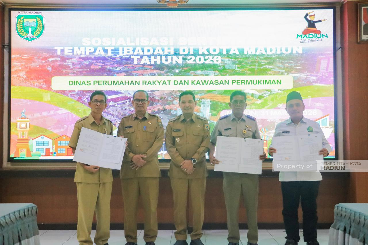 Pemkot Madiun Percepat Sertifikasi Tempat Ibadah, Plt Wali Kota Tekankan Peran Aktif Pengurus