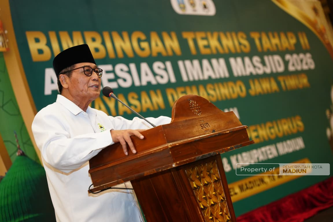 Pemkot Perkuat Sinergi dengan DMI, K.H Mas’ud Yahya Kembali Pimpin DMI Kota Madiun