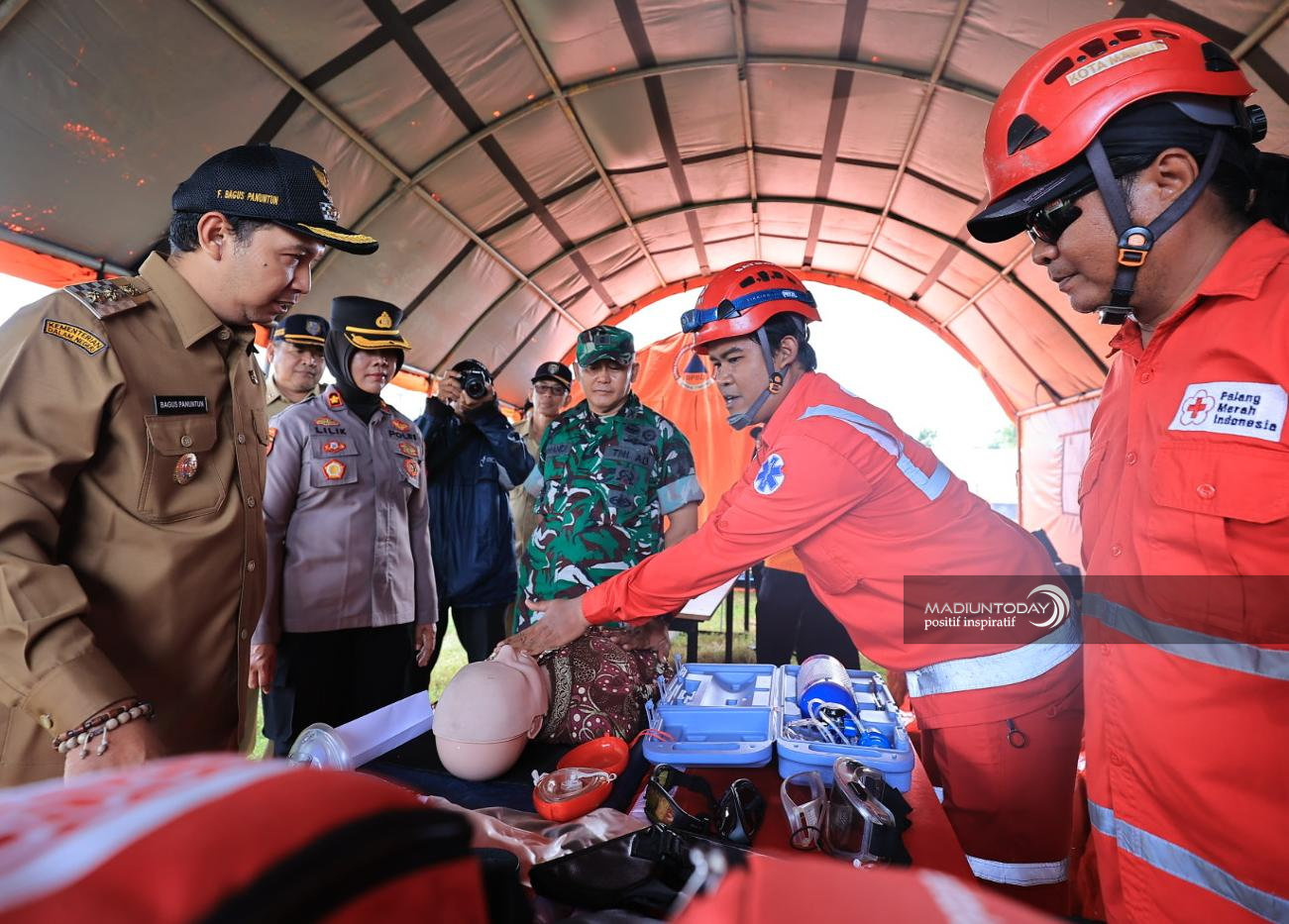 Apel Kesiapsiagaan Bencana 2026, Pemkot Madiun Perkuat Kolaborasi dan Latihan Penyelamatan Gedung Tinggi