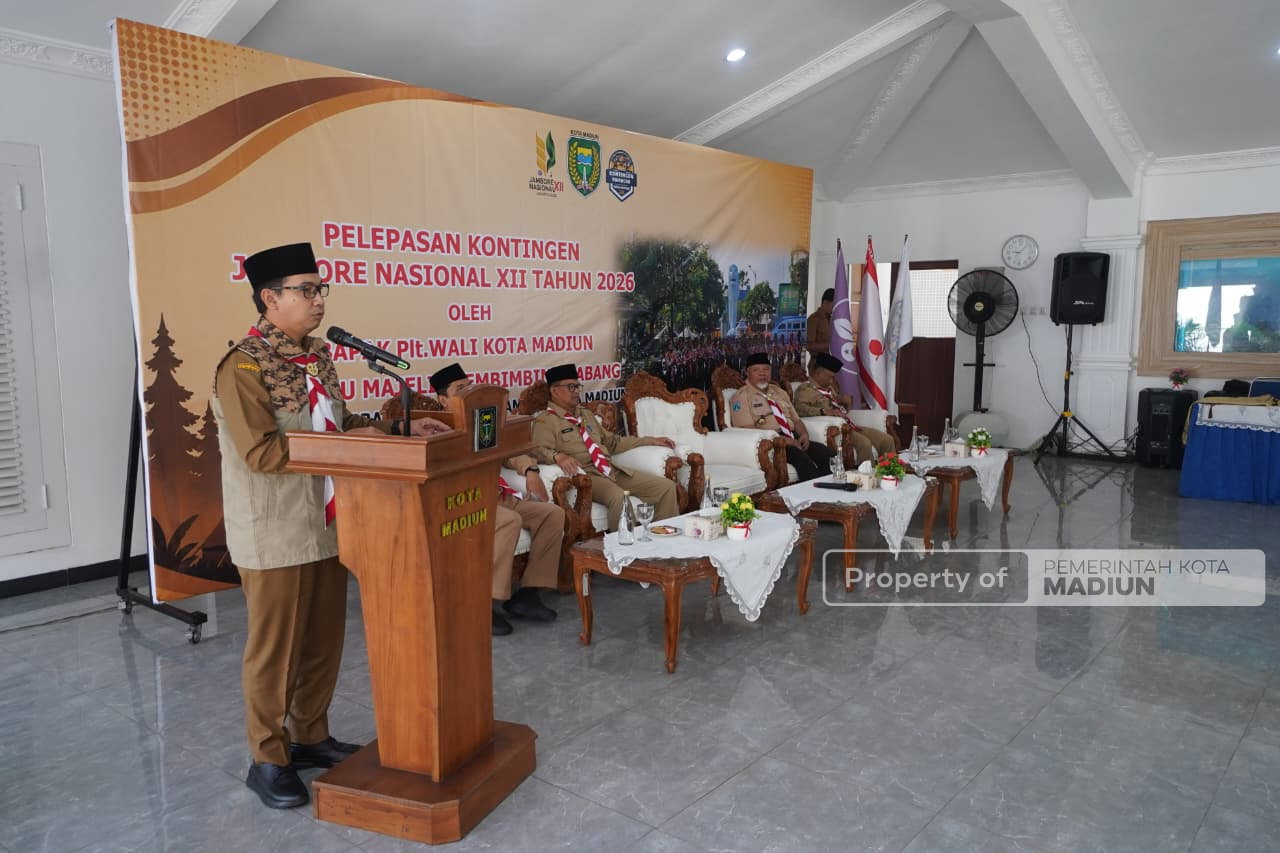 Plt Wali Kota Bekali Kontingen Jamnas XII, Minta Peserta Jadi Duta Kota Madiun