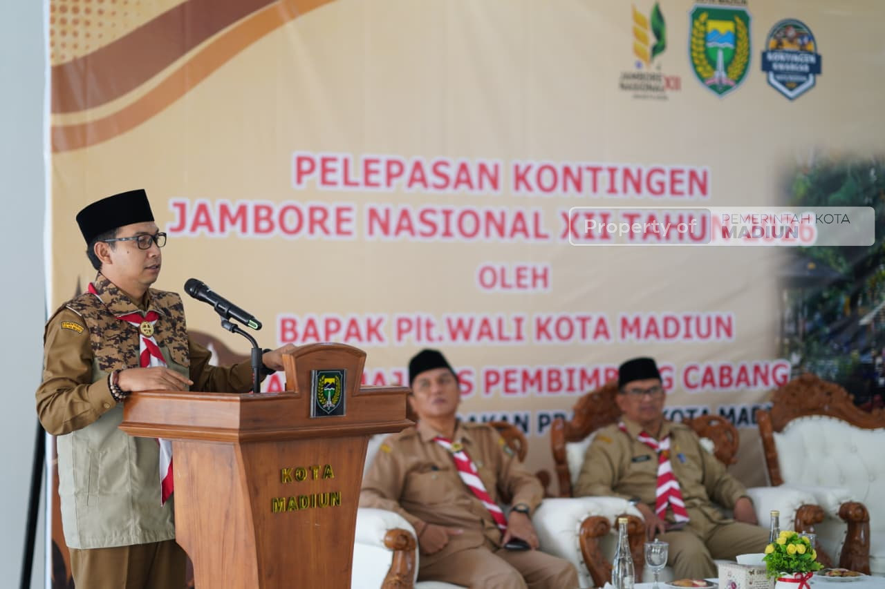 Plt Wali Kota Bekali Kontingen Jamnas XII, Minta Peserta Jadi Duta Kota Madiun