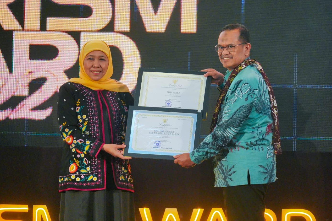 Pecel dan Grebeg Maulud dapat Pengakuan Warisan Budaya Tak Benda di Ajang East Java Tourism Award 2022