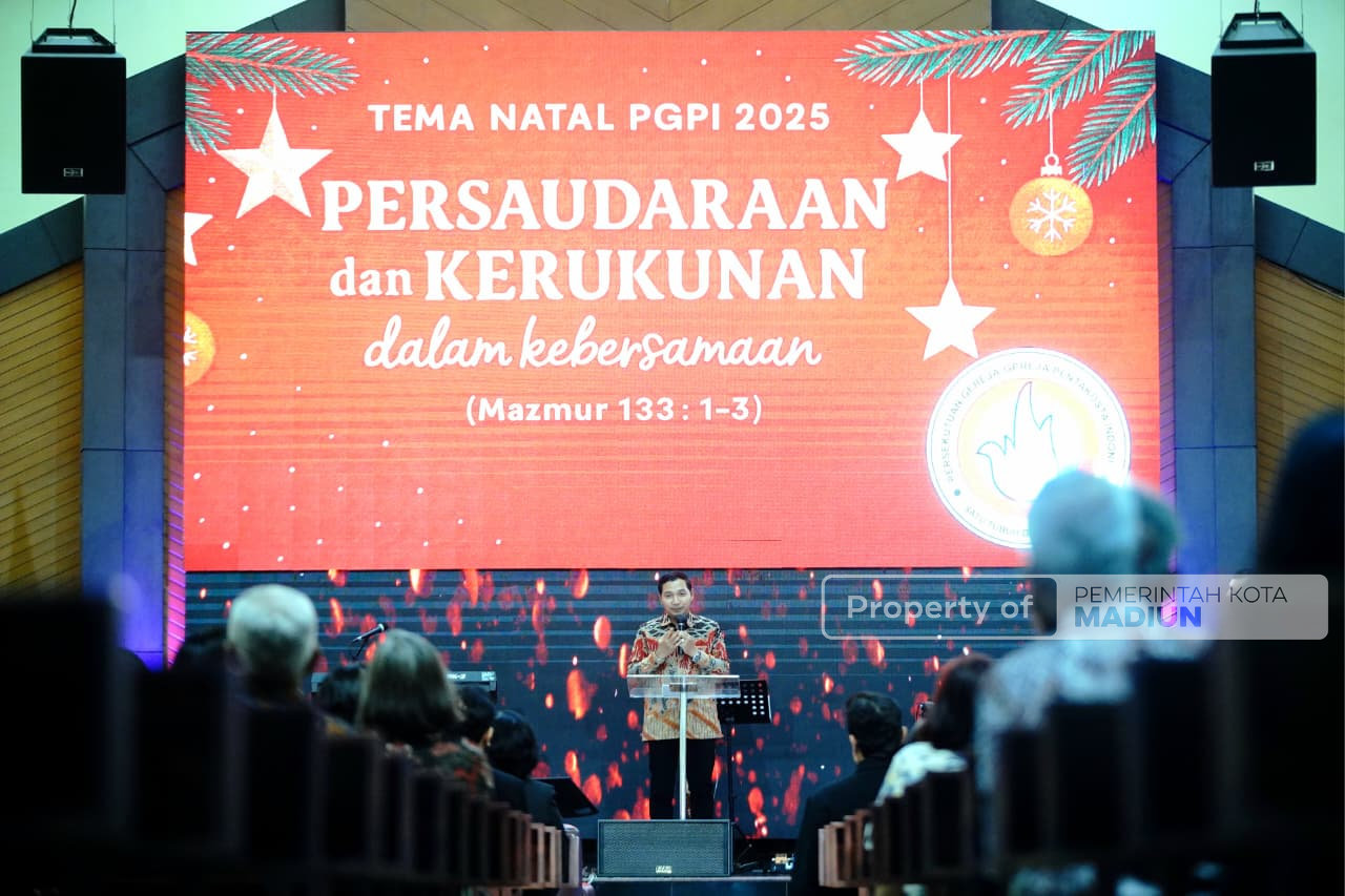 Pelantikan Pengurus PGPI Kota Madiun, Wawali Serukan Perdamaian Antarumat Beragama