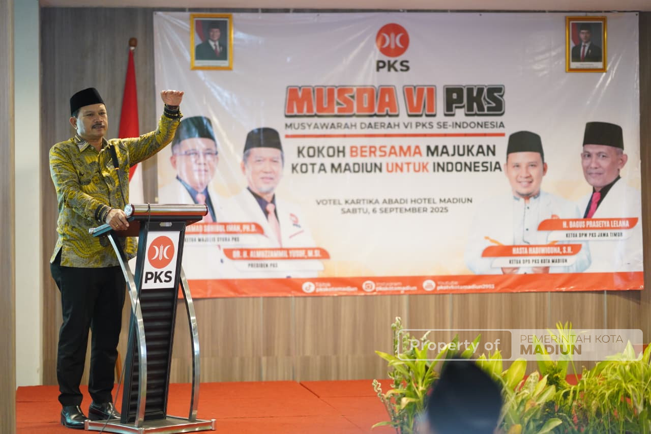 Hadiri Musda VI PKS, Wali Kota Madiun Tekankan Kolaborasi untuk Pembangunan Kota