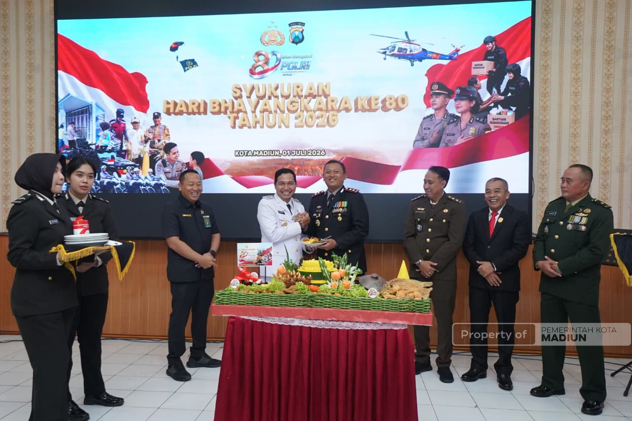 Hadiri Syukuran Hari Bhayangkara ke-80, Plt Wali Kota Harap Kolaborasi Polres dan Pemkot Terus Diperkuat