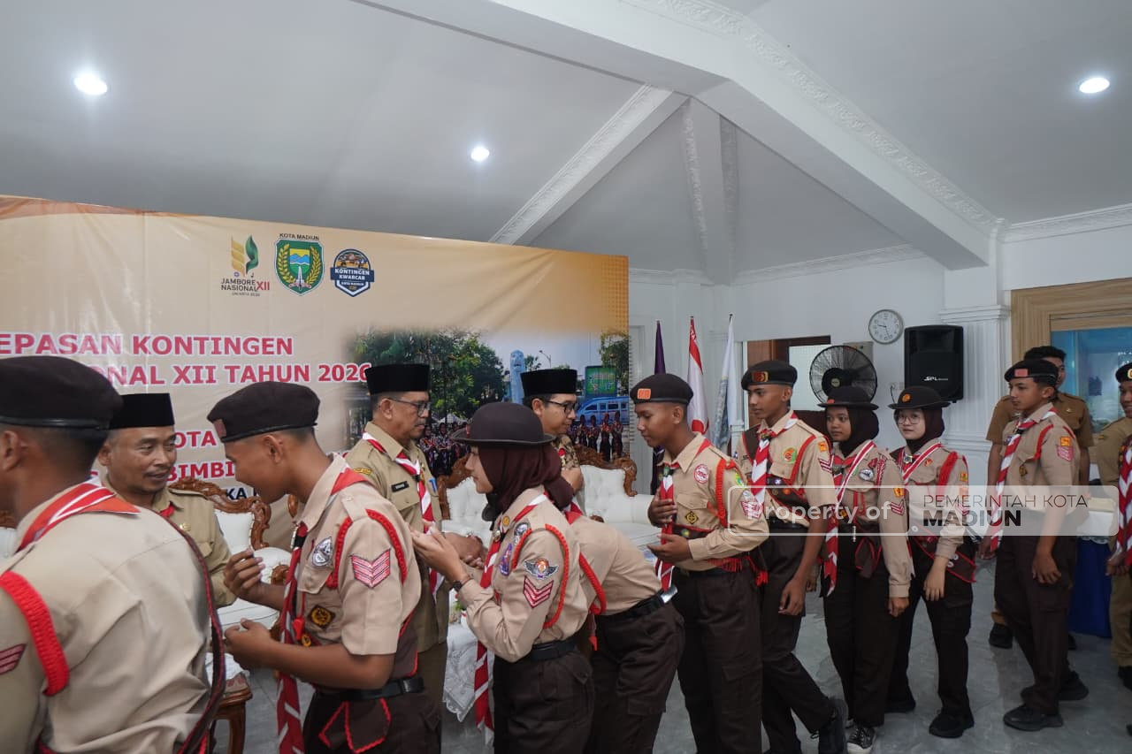 Plt Wali Kota Bekali Kontingen Jamnas XII, Minta Peserta Jadi Duta Kota Madiun