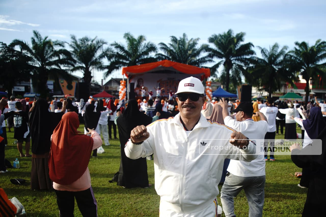 Lewat Senam Ceria, Wali Kota Madiun Tekankan Kesadaran Hidup Sehat Melalui Olahraga