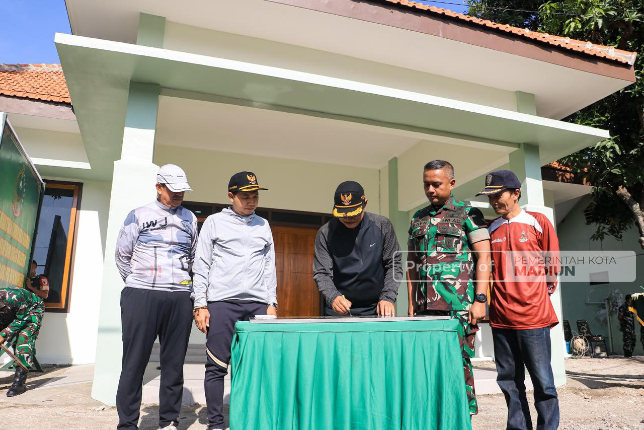 Gowes Pagi Lagi, Wali Kota Cek Progres Pembangunan dan Resmikan Rumah Dinas Dandim 0803